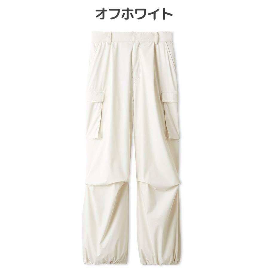 emmi エミ タックドロストフォルムカーゴパンツ レディース ブラック