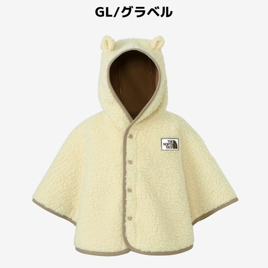 ホワイト フリース ポンチョ フード付き THE NORTH FACE ザ・ノース・フェイス カドルフリースポンチョ