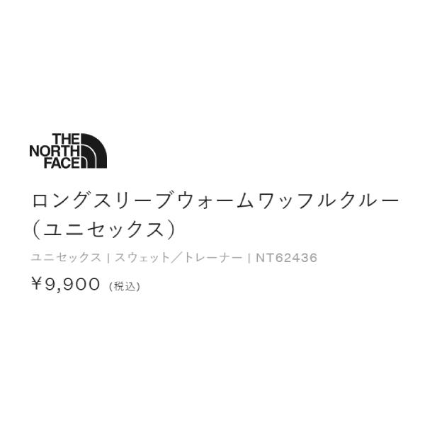 THE NORTH FACE（ザ ノースフェイス） ロングスリーブウォームワッフル