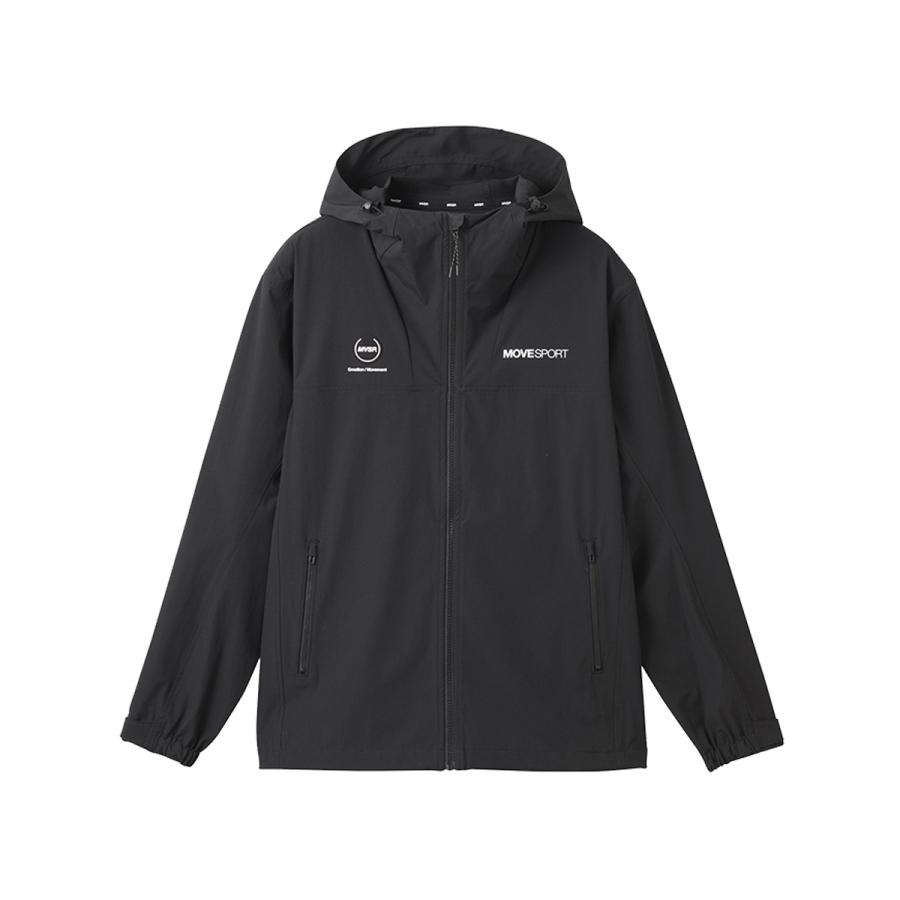 Move Sport DESCENTE フルジップ パーカー ブラック 黒 XL DESCENTE デサント 2WAYストレッチナイロン フルジップ