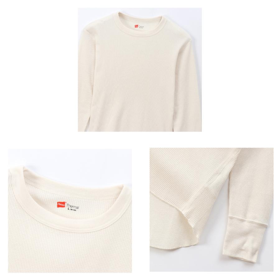 Hanes（ヘインズ） サーマル クルーネックロングスリーブTシャツ