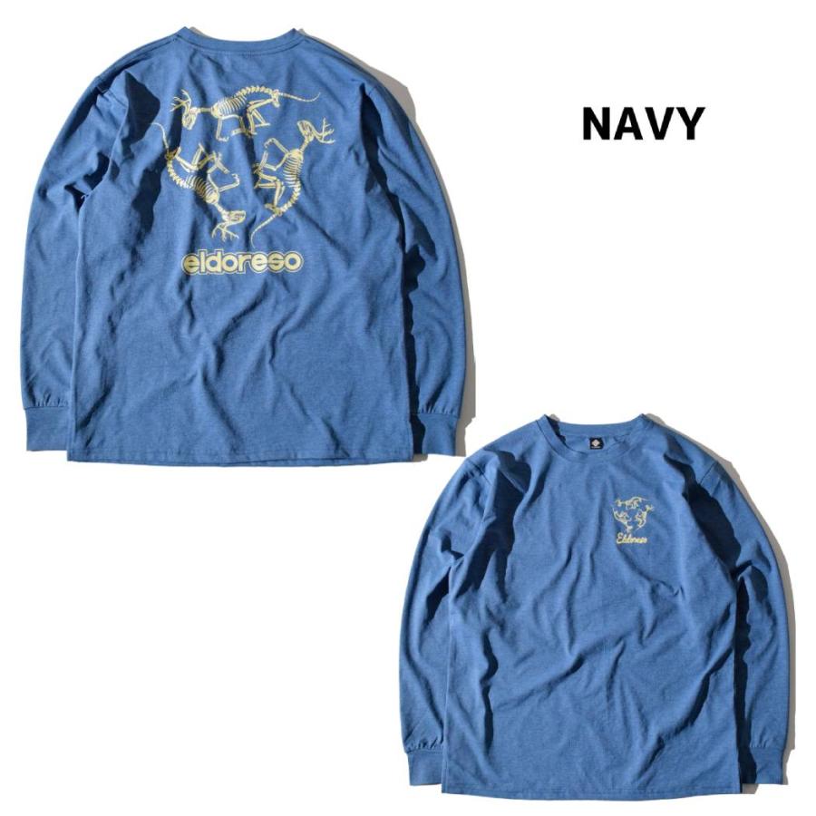 エルドレッソ ELDORESO Bone Dinosaur Long T メンズ レディース ユニセックス スポーツ トレーニング Tシャツ 長袖Tシャツ 吸水 速乾 E1104024 エルドレッソ ELDORESO Bone Dinosaur Long T メンズ レディース ユニセックス スポーツ トレーニング Tシャツ 長袖Tシャツ 吸水 速乾 E1104024