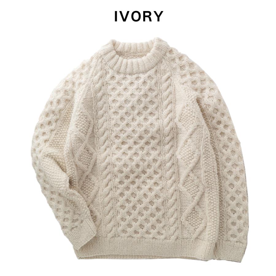 ヒマラヤンクライマーズハンドニット HIMALAYAN CLIMBERS HANDKNIT 手編みクルー ニット セーター メンズ レディース HCK-F07_2