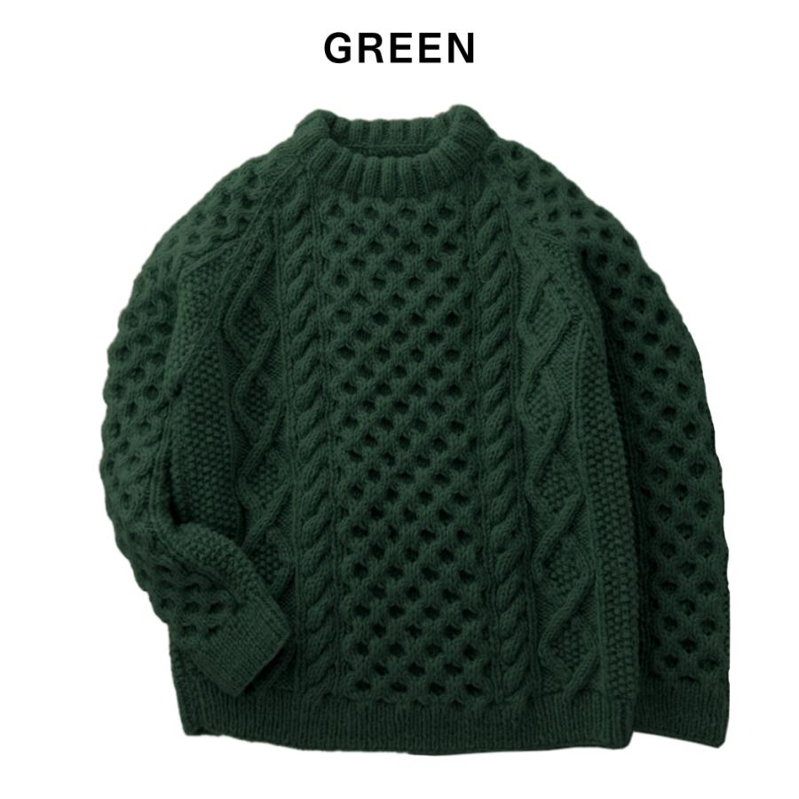 ヒマラヤンクライマーズハンドニット HIMALAYAN CLIMBERS HANDKNIT 手編みクルー ニット セーター メンズ レディース HCK-F07_3