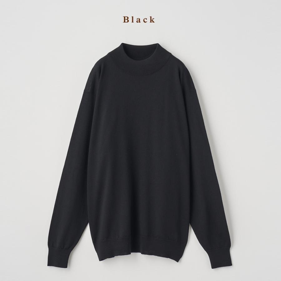 JOHN SMEDLEY（ジョンスメドレー） モックネック長袖ニットプル