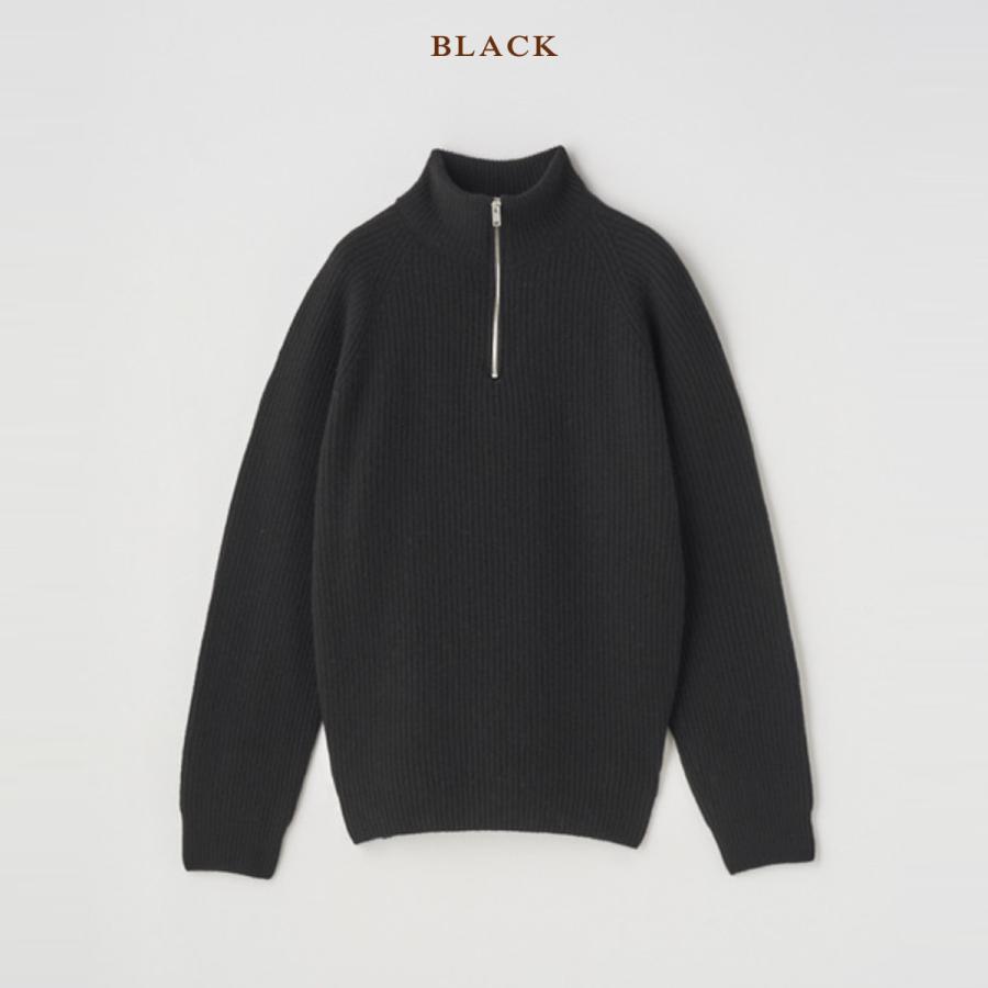 JOHN SMEDLEY（ジョンスメドレー） カシミヤ混 ハーフジップスタンド