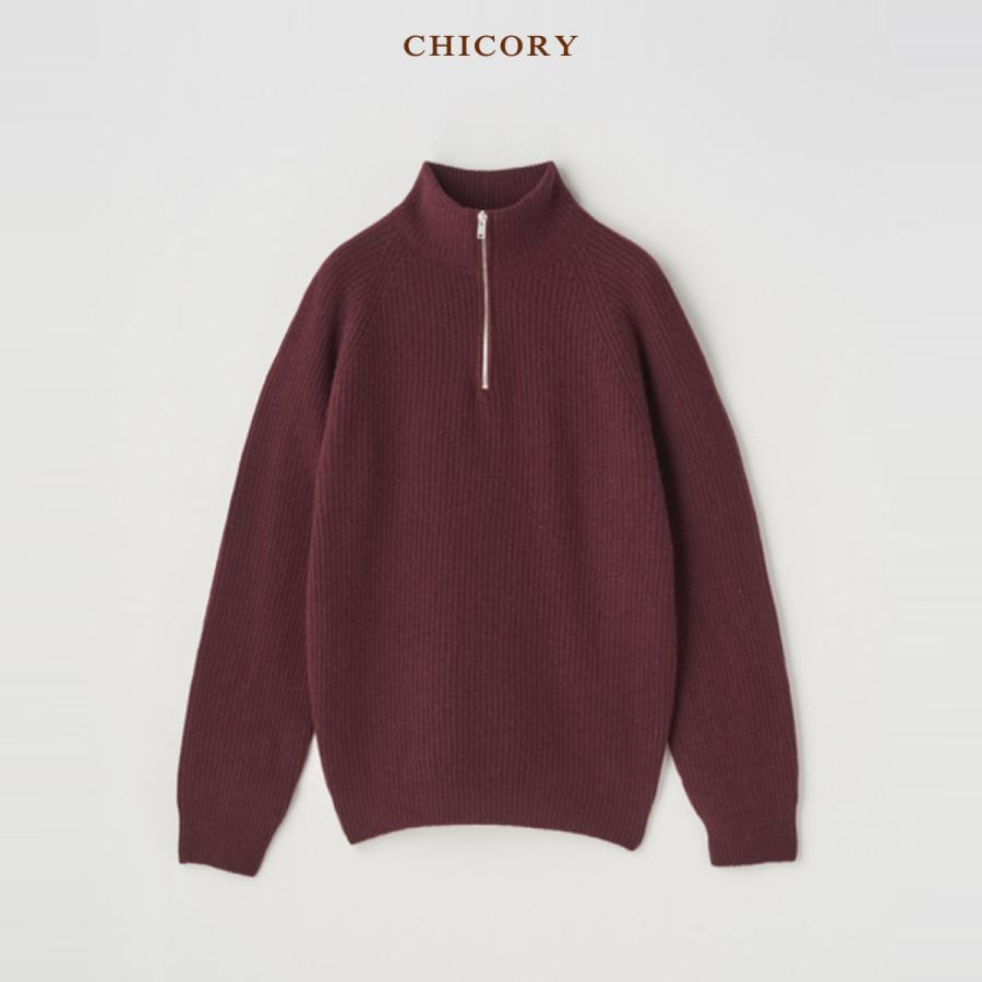 JOHN SMEDLEY（ジョンスメドレー） カシミヤ混 ハーフジップスタンド