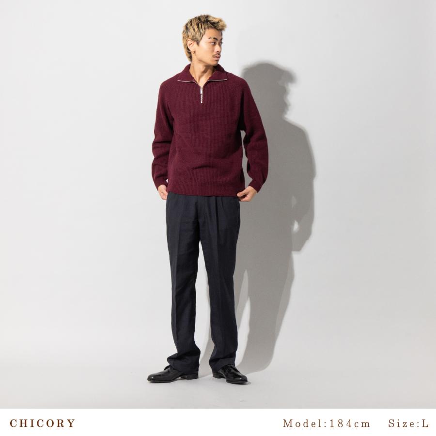 JOHN SMEDLEY（ジョンスメドレー） カシミヤ混 ハーフジップスタンド