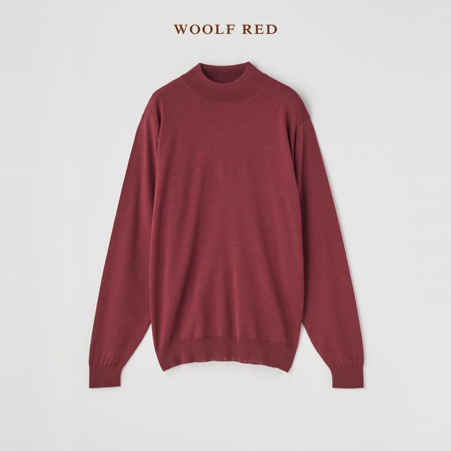 新品 JOHN SMEDLEY メリノウール ニットモックネック 赤 メンズ JOHN SMEDLEY（ジョンスメドレー） JOHN SMEDLEY KILDAY モックネック