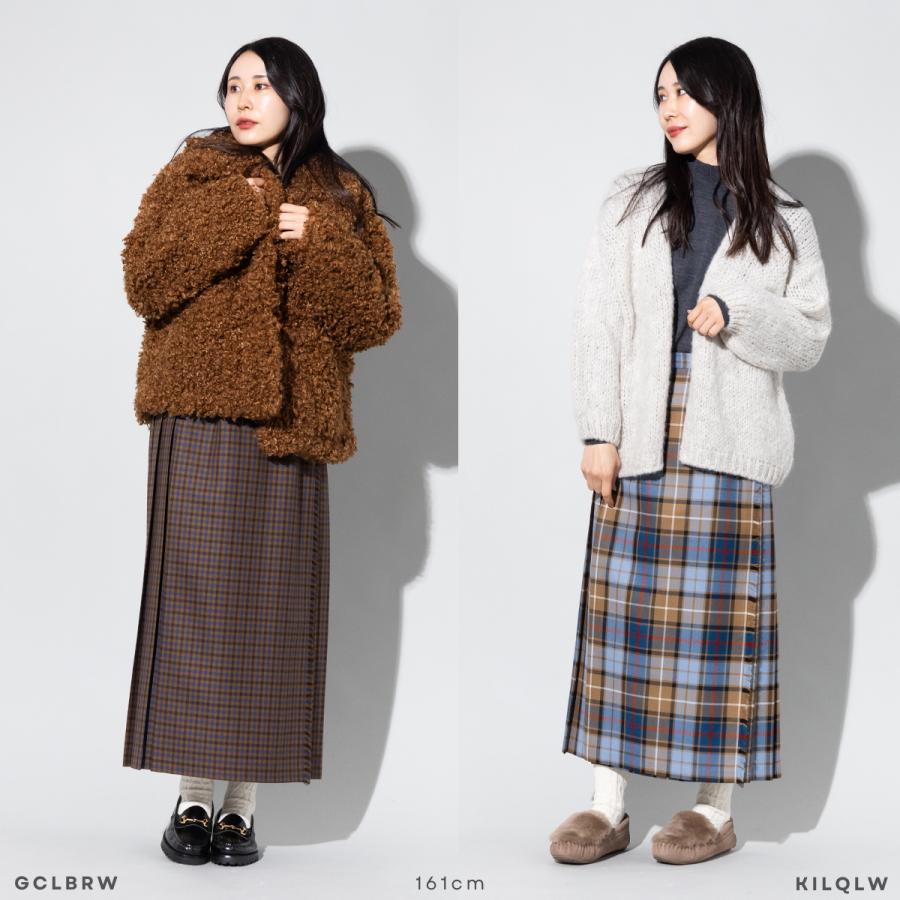 【レア美品】オニールオブダブリン　配色チェック　キルトスカート　プリーツ　ウール O'NEIL of DUBLIN（オニールオブダブリン） [B] 【SALE・セール】 O