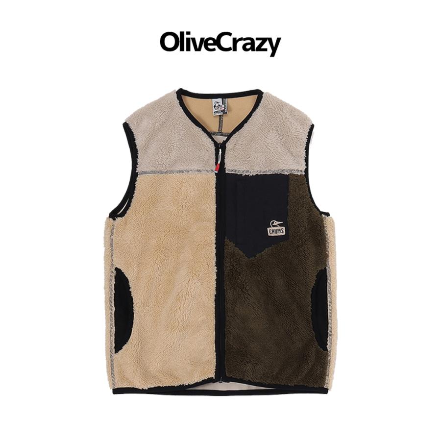 CHUMS（チャムス） CHUMS Bonding Fleece No Collar Vest ボンディング