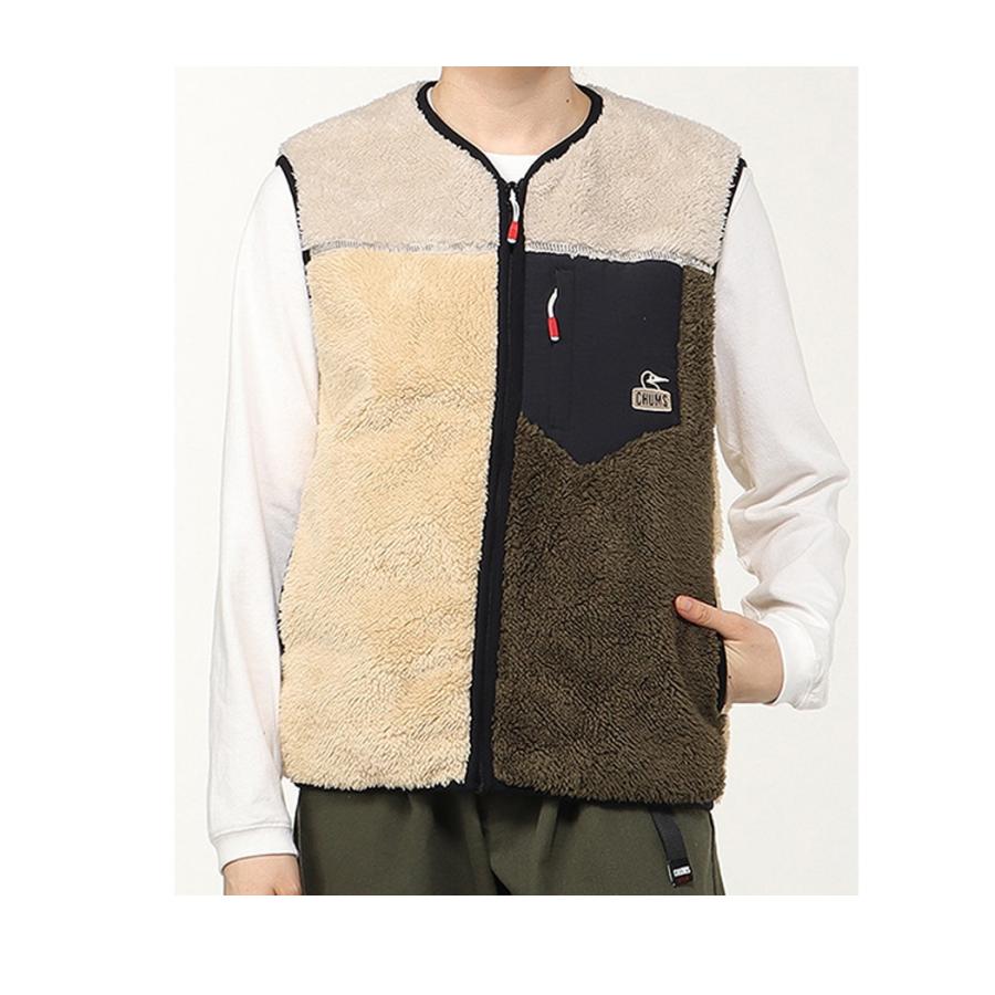 CHUMS（チャムス） CHUMS Bonding Fleece No Collar Vest ボンディング