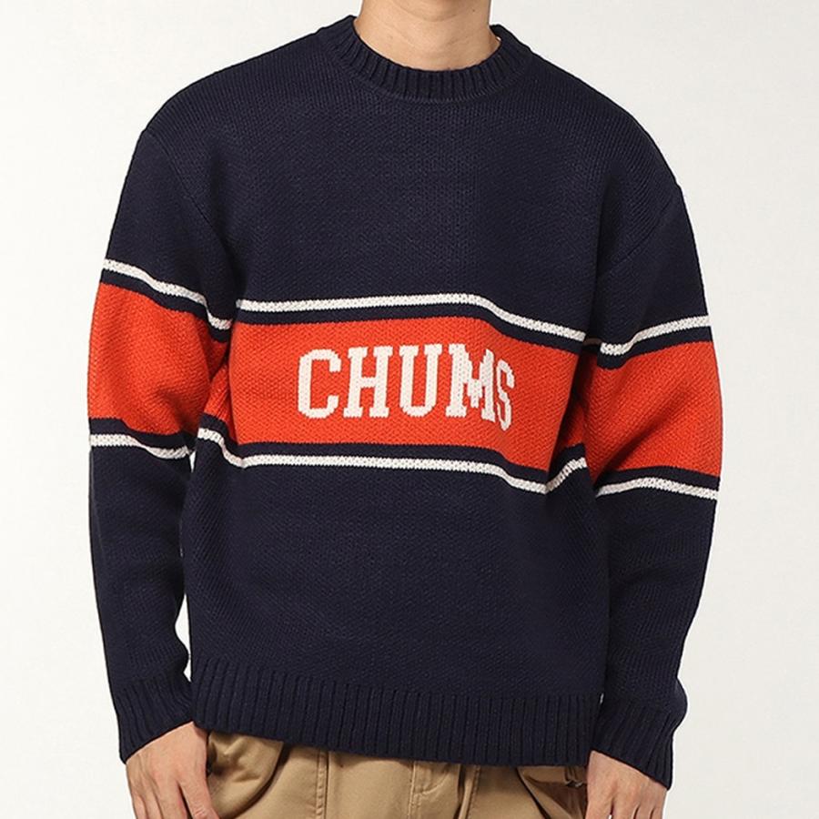 CHUMS（チャムス） CHUMS COLLEGE KNIT CREW TOP カレッジニットクルー