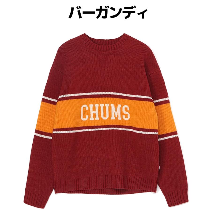 CHUMS（チャムス） CHUMS COLLEGE KNIT CREW TOP カレッジニットクルー