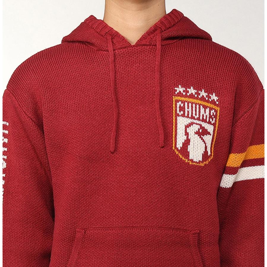 CHUMS（チャムス） CHUMS COLLEGE KNIT HOODIE カレッジニットフーディ