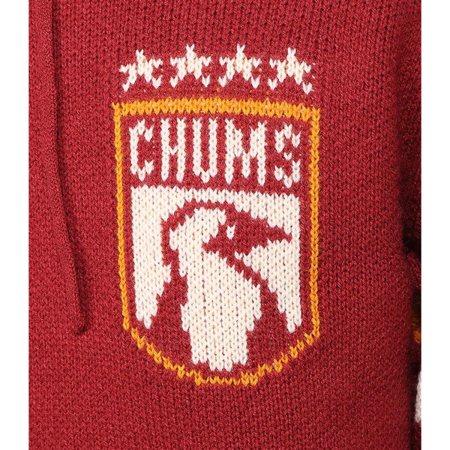 CHUMS（チャムス） CHUMS COLLEGE KNIT HOODIE カレッジニットフーディ