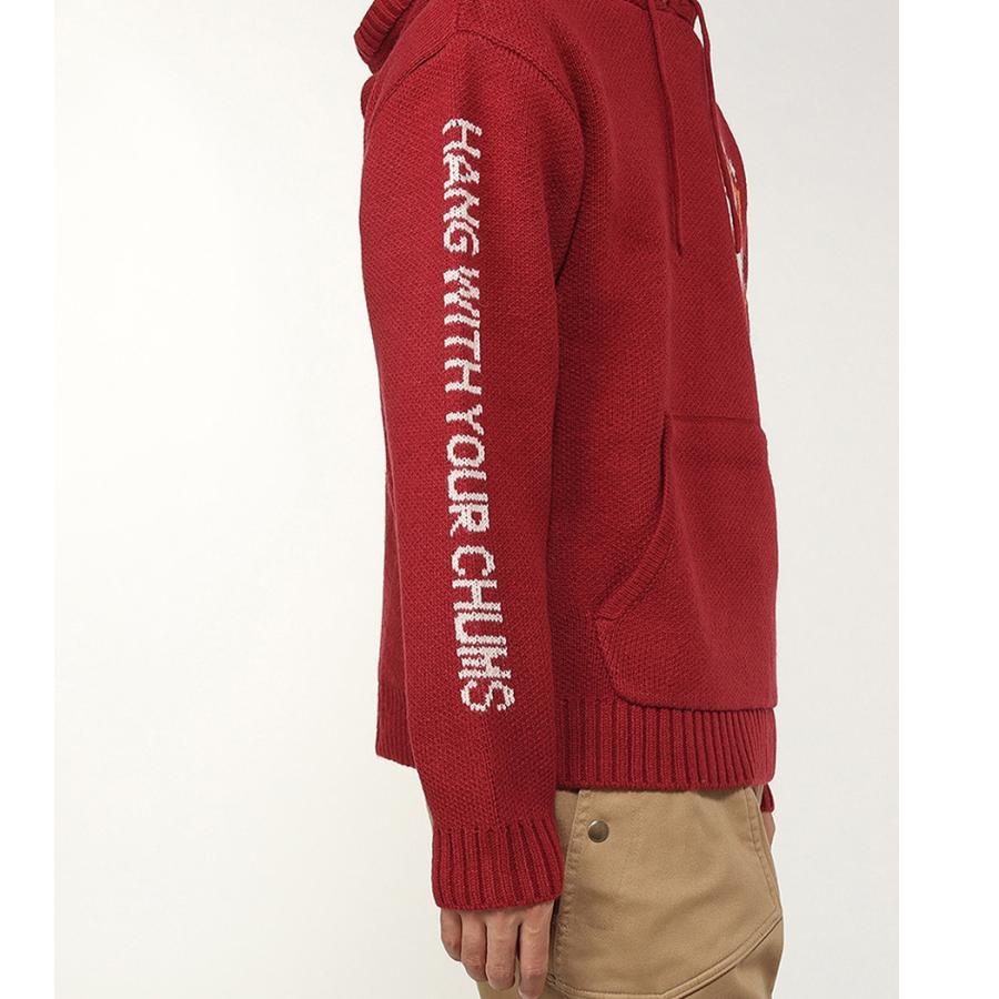 CHUMS（チャムス） CHUMS COLLEGE KNIT HOODIE カレッジニットフーディ