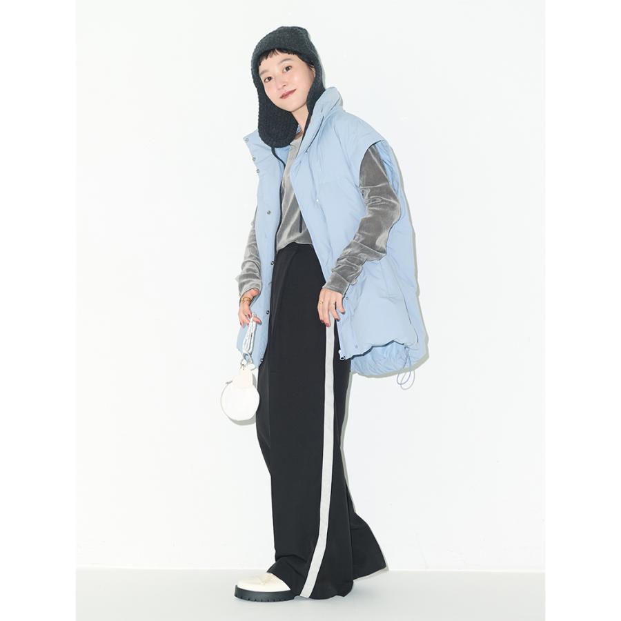 emmi エミ ラインタックパンツ レディース オールシーズン ベージュ