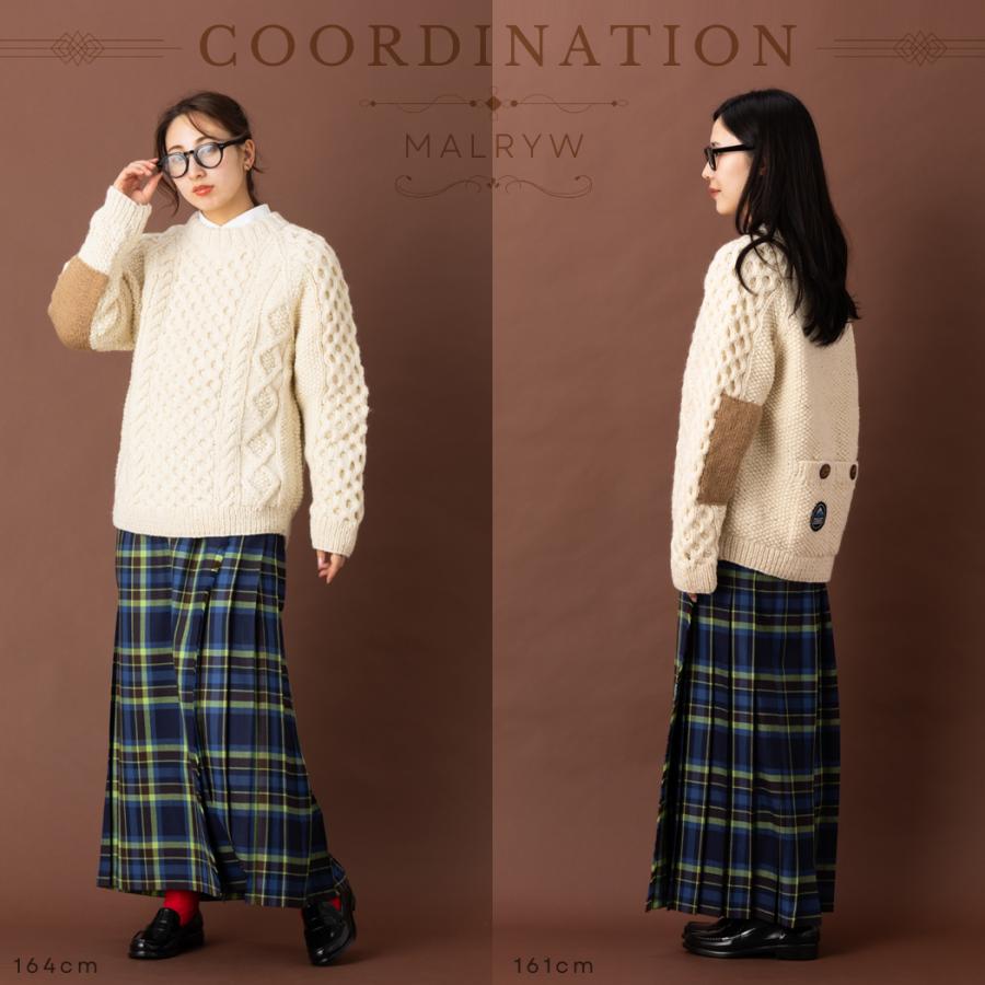 RALPH LAUREN ウール チェック　プリーツラップスカート W64 Ralph Lauren チェック柄 ウールラップスカート - 古着屋