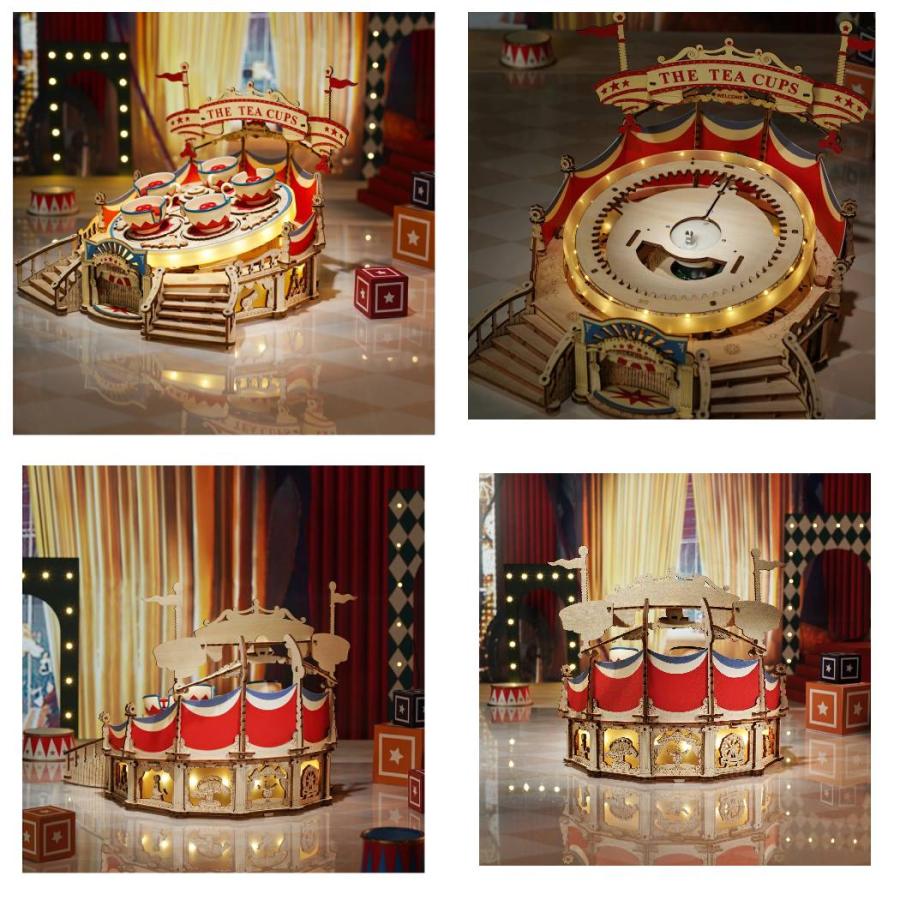 つくるんです tukurundesu EA04 ティーカップ パズル 3Dパズル ウッド