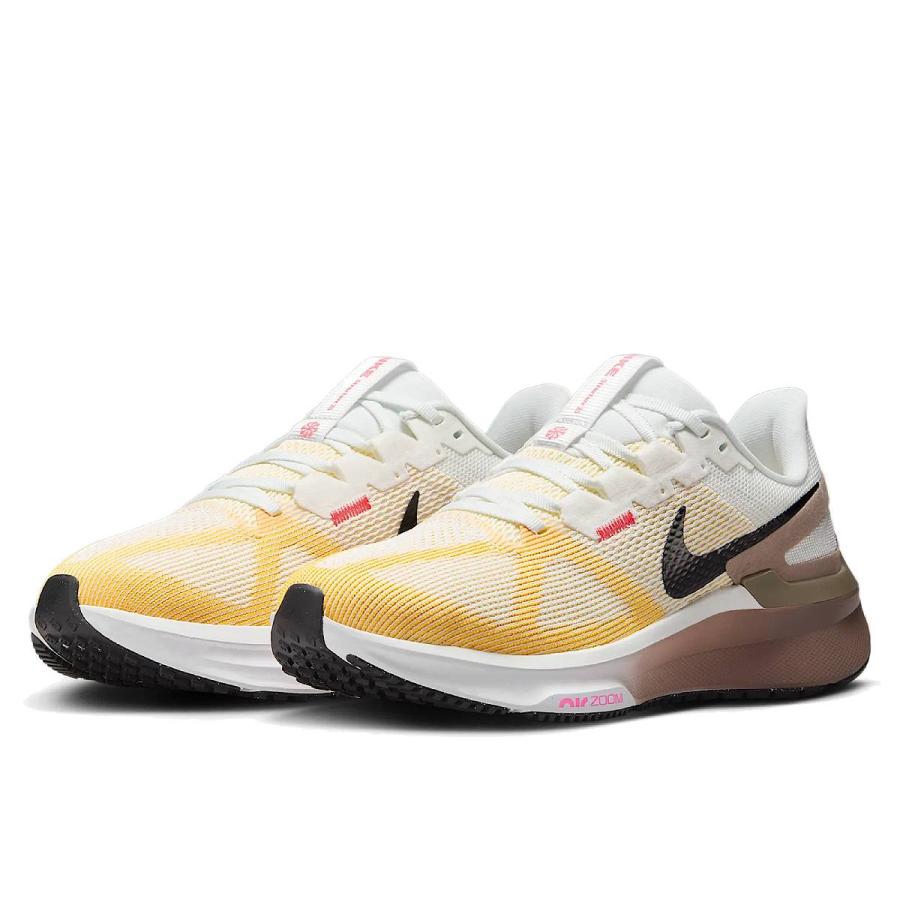 ナイキ NIKE AIR ZOOM STRUCTURE 25 エア ズーム ストラクチャー 25 レディース ホワイト イエロー ブラウン スポーツ ランニングシューズ ランシュー DJ7884110 NIKE（ナイキ） NIKE AIR ZOOM STRUCTURE 25 エア ズーム