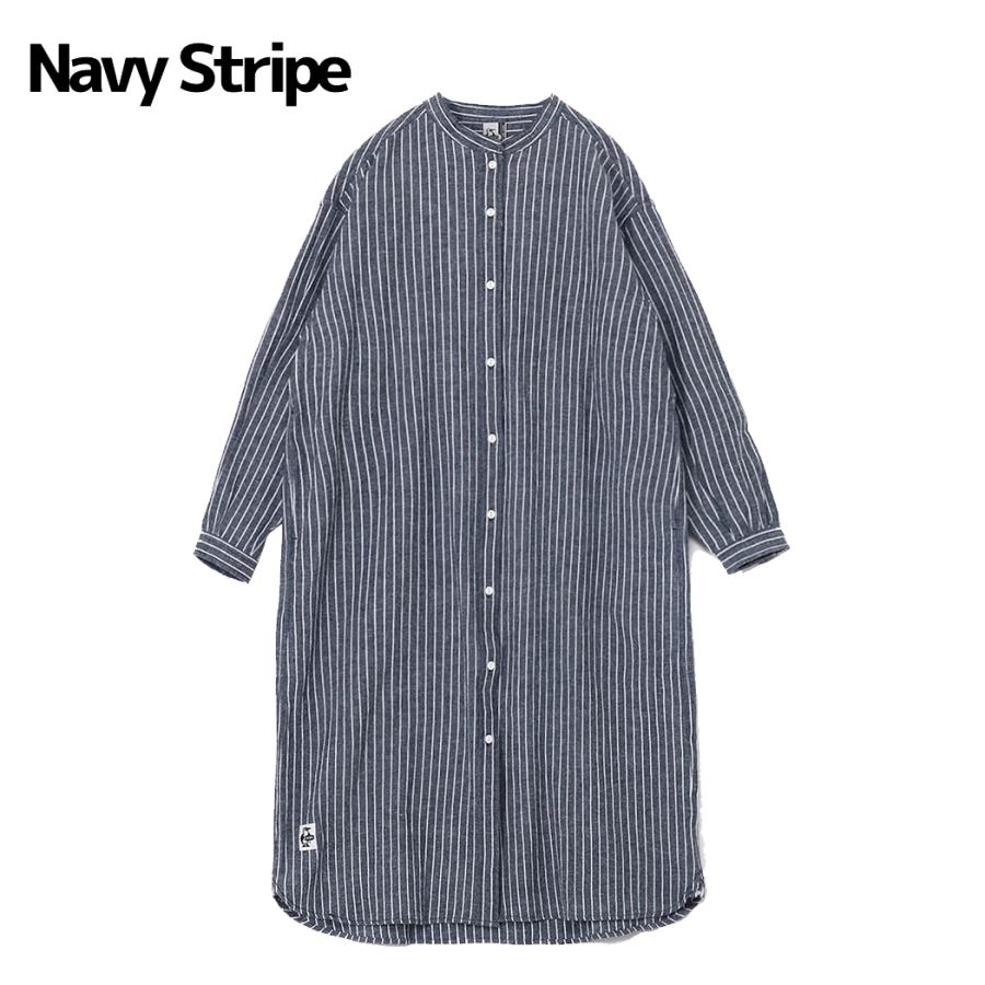 CHUMS（チャムス） ハリケーンロングワンピース シャツワンピース