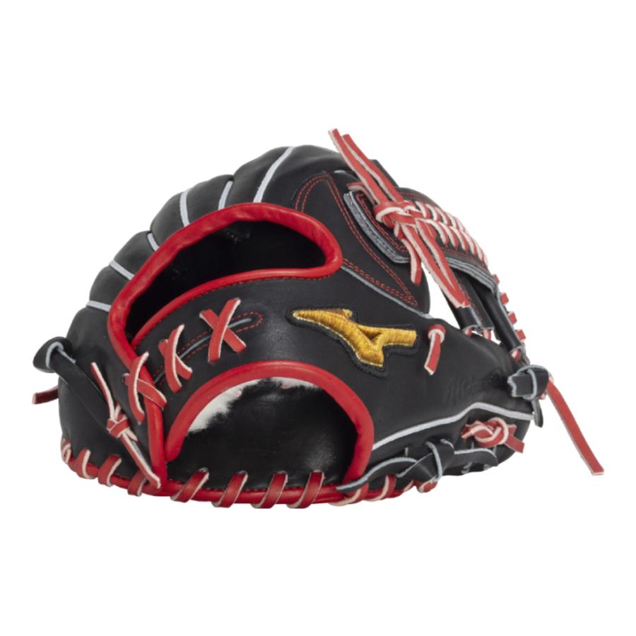 ★限定出品★ MIZUNOPRO ミズノプロ グローブ グラブ レッド ブラック Mizuno Pro 平裏刺繍1円 2025モデル ミズノプロ 限定 軟式 グローブ