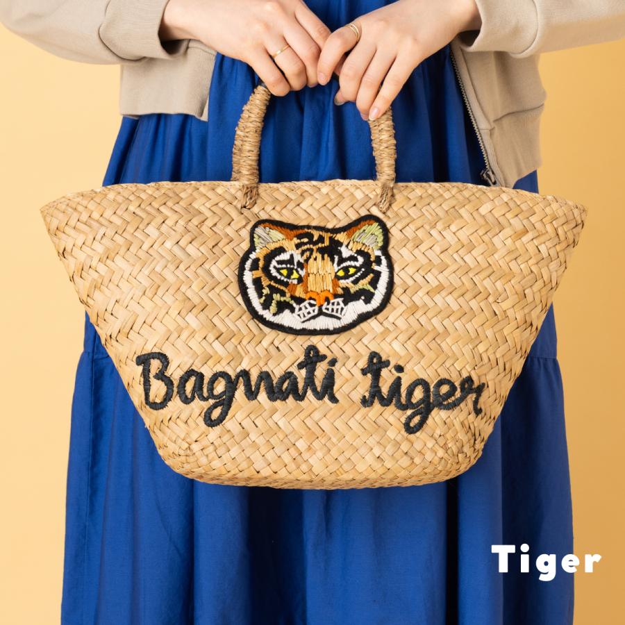 お値下げ☆完売続出【美品】ザバグマティ　アニマルモチーフ　カゴバッグ　猫　CAT The Bagmati バグマティ アニマルモチーフ 刺繍ワッペン かご