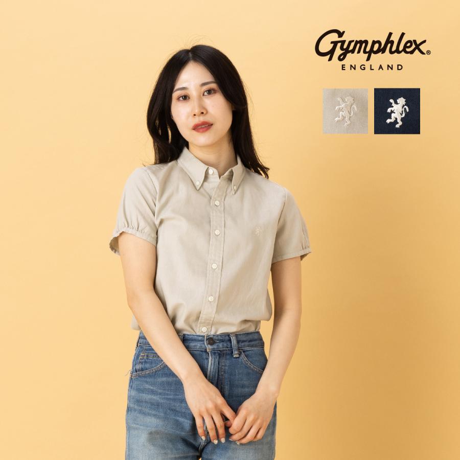 GYMPHLEX（ジムフレックス） フレンチスリーブシャツ ボタンダウン半袖