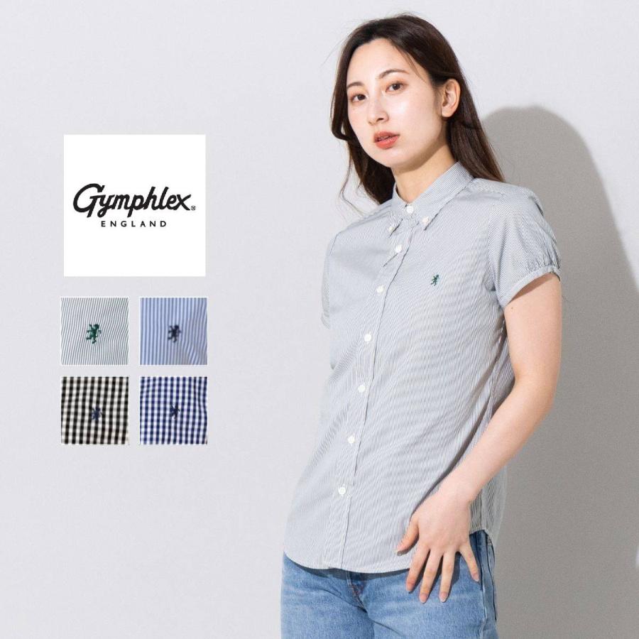 ジムフレックス GYMPHLEX フレンチスリーブシャツ 半袖ボタンダウン