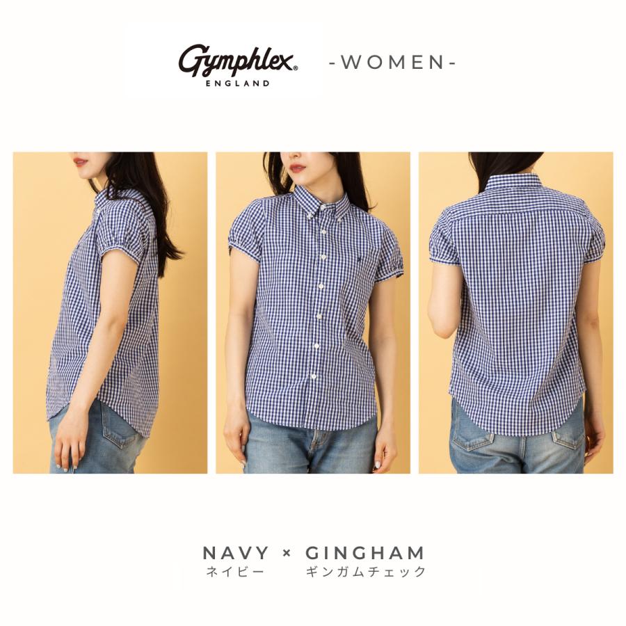 GYMPHLEX ジムフレックス フレンチスリーブシャツ 半袖ボタン
