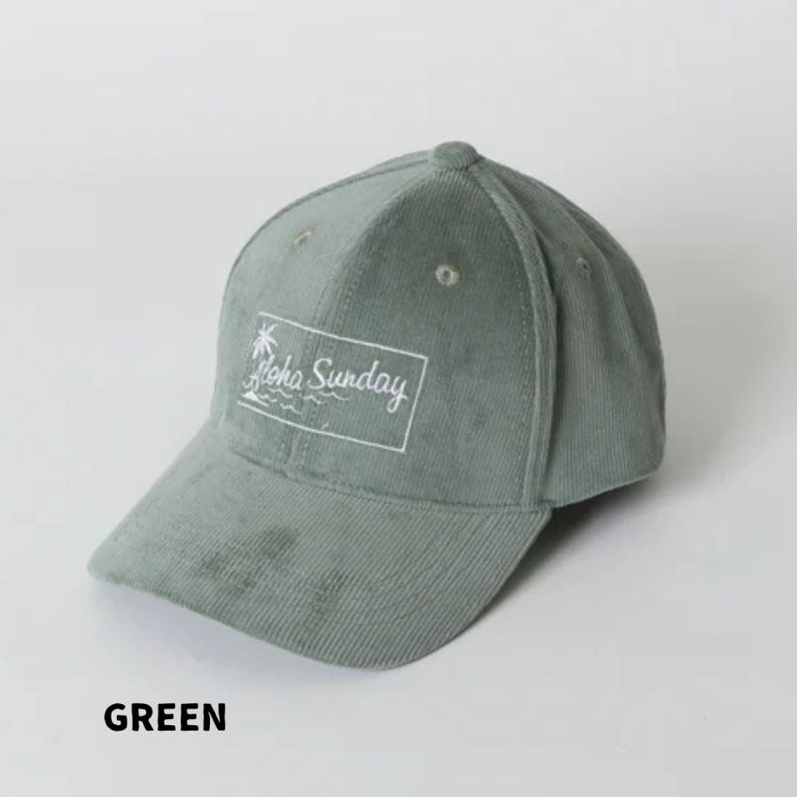 ALOHA SUNDAY アロハサンデー ALOHA SUNDAY BREEZE CORDUROY LOW CAP