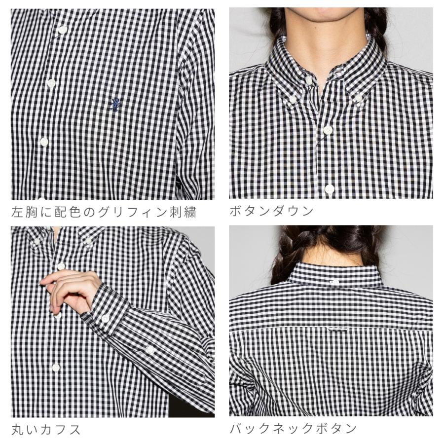 GYMPHLEX（ジムフレックス） 長袖ボタンダウンシャツ レディース
