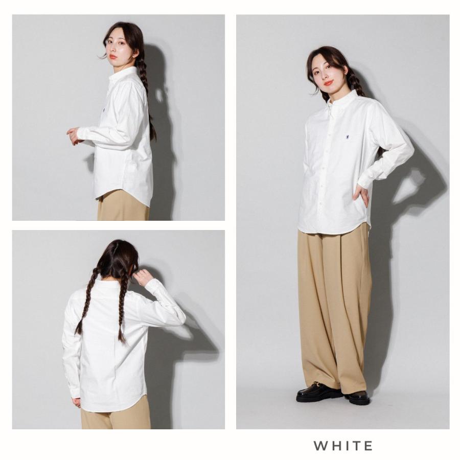 ジムフレックス GYMPHLEX 長袖ボタンダウンシャツ ソリッド レディース