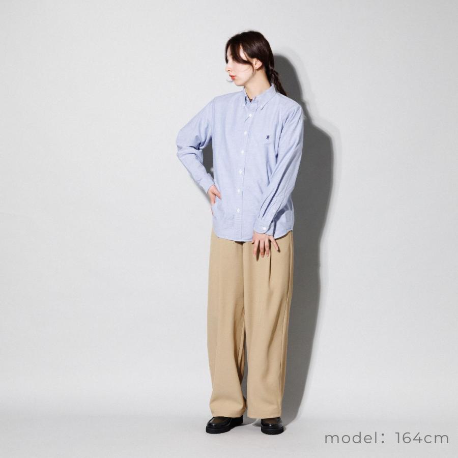 ジムフレックス GYMPHLEX 長袖ボタンダウンシャツ ソリッド レディース