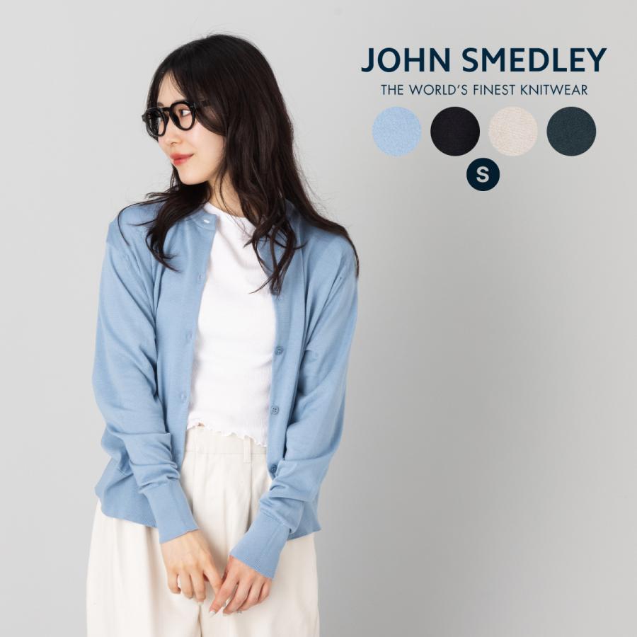 美品 ジョンスメドレー　長袖コットンクルーネックカーディガン JOHN SMEDLEY｜ジョンスメドレー日本公式