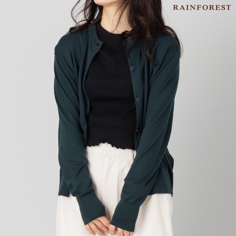 ジョンスメドレー JOHN SMEDLEY クルーネック長袖コットンニットカーディガン レディース 30G 30ゲージ シーアイランドコットン 綿 上品 きれいめ 天然素材の画像