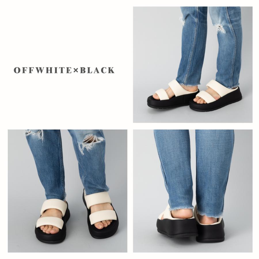 MOHI（モヒ） パデット2ストラップサンダル 厚底 フラットシューズ