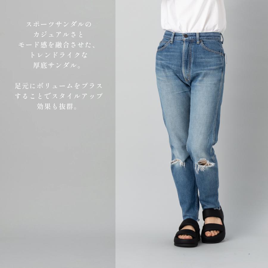 MOHI（モヒ） パデット2ストラップサンダル 厚底 フラットシューズ