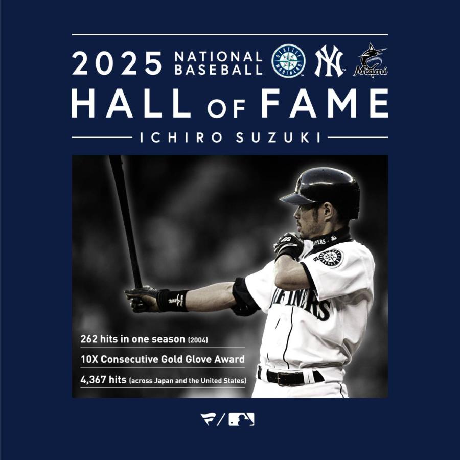 DESCENTE（デサント） イチロー MLB殿堂入り記念Tシャツ HOF 半袖