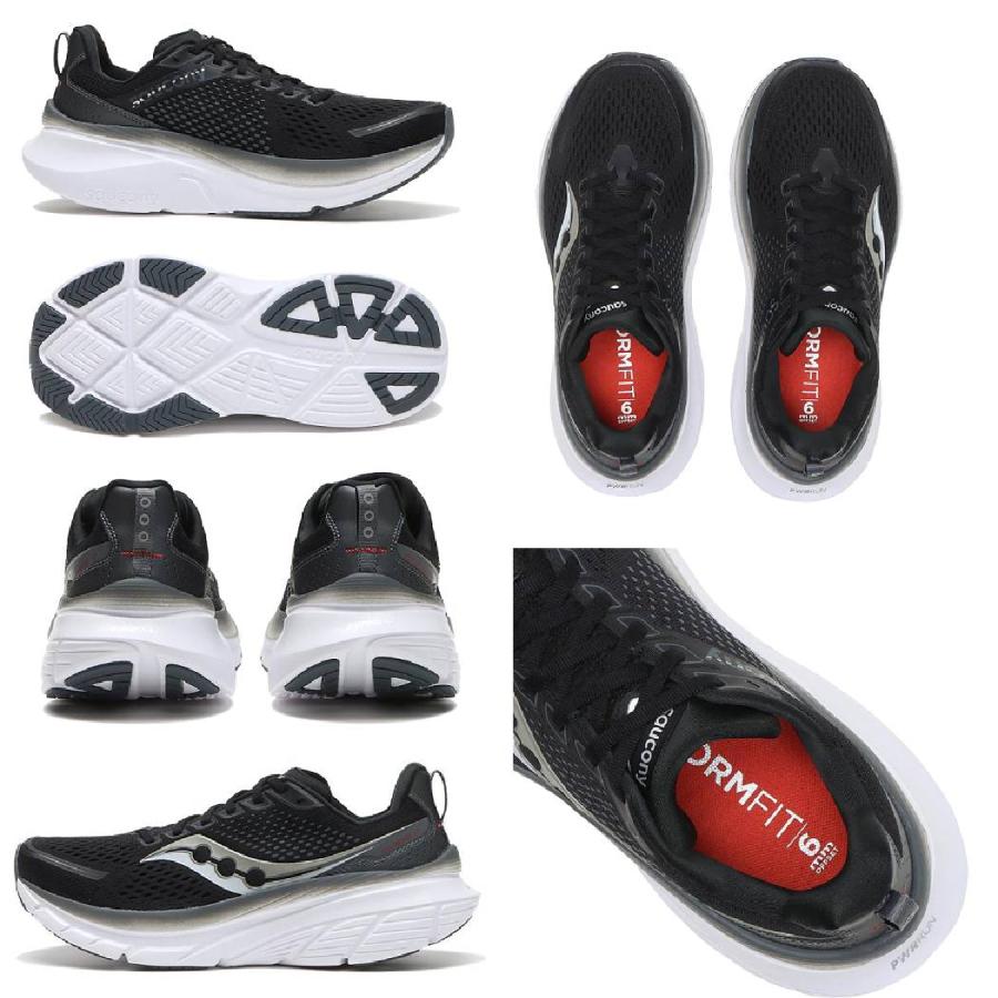 Saucony サッカニー GUIDE 17 ガイド メンズ ブラック ホワイト