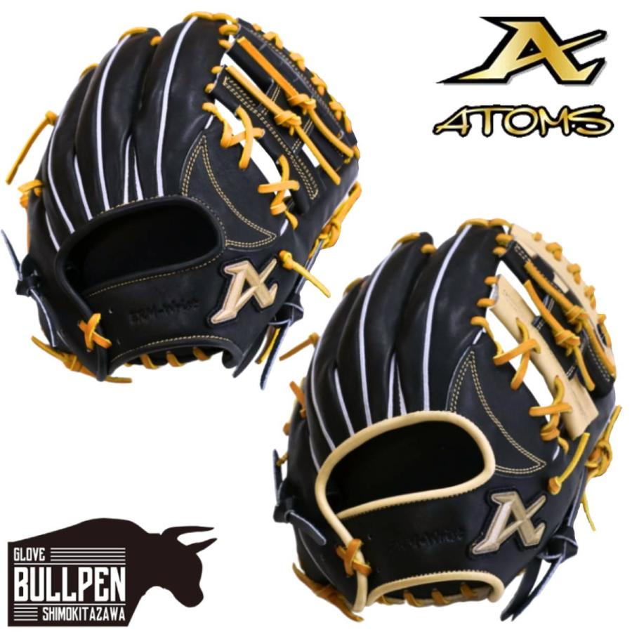 超貴重！アトムズ軟式用限定　グローブ　新品未使用　袋付き ATOMS アトムズ 専用グラブ袋付き National Line 軟式グラブ 内野手用