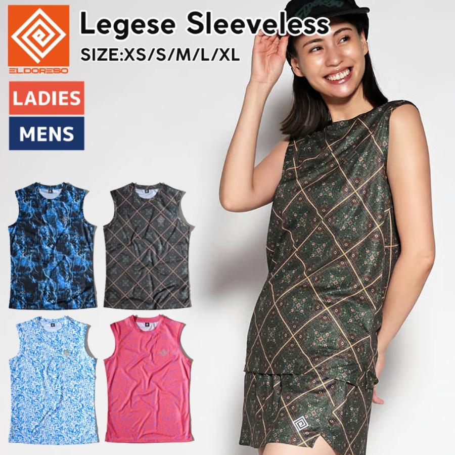 エルドレッソ　スリーブレス ランニングTEE サイズM　総柄 ELDORESO エルドレッソ レゲセ スリーブレス メンズ レディース