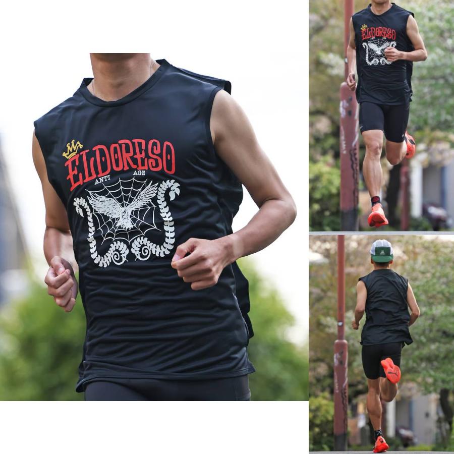 エルドレッソ メンズ タンクトップ ノースリーブ ELDORESO エルドレッソ Anti Age Sleeveless アンチエイジ