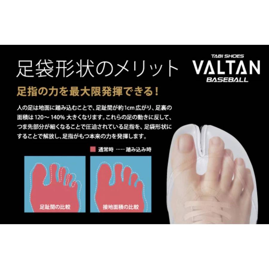 バルタン VALTAN TABI SHOES 金具スパイク 足袋シューズ 足袋野球