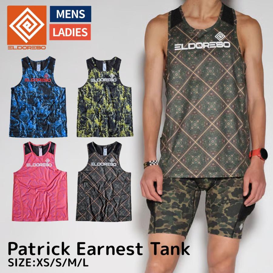 ELDORESO タンクトップ Earnest Mサイズ ワンポイント版 ELDORESO エルドレッソ Patrick Earnest Tank メンズ レディース