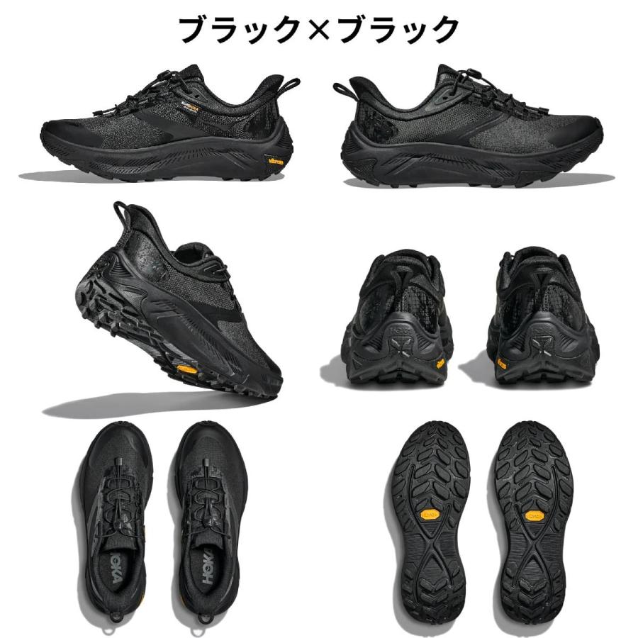 美品HOKA ホカ　トランスポート　レディース　ワイド25cm ブラック HOKA ONEONE（ホカ オネオネ） ホカ HOKA TRANSPORT2 WIDE トランス