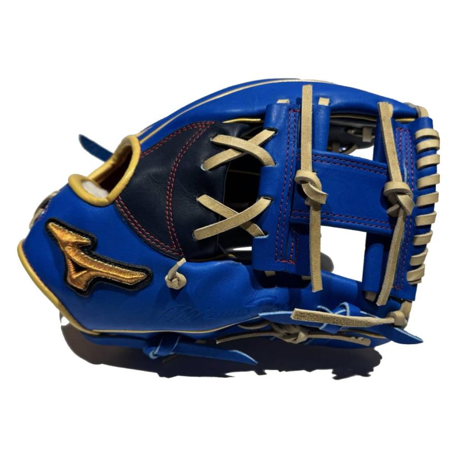 Mizuno 専用袋付き 青色 硬式グローブ MizunoPro Pro サイズ10 グラブ グローブ 内野手用 硬式 ミズノプロ グローブ