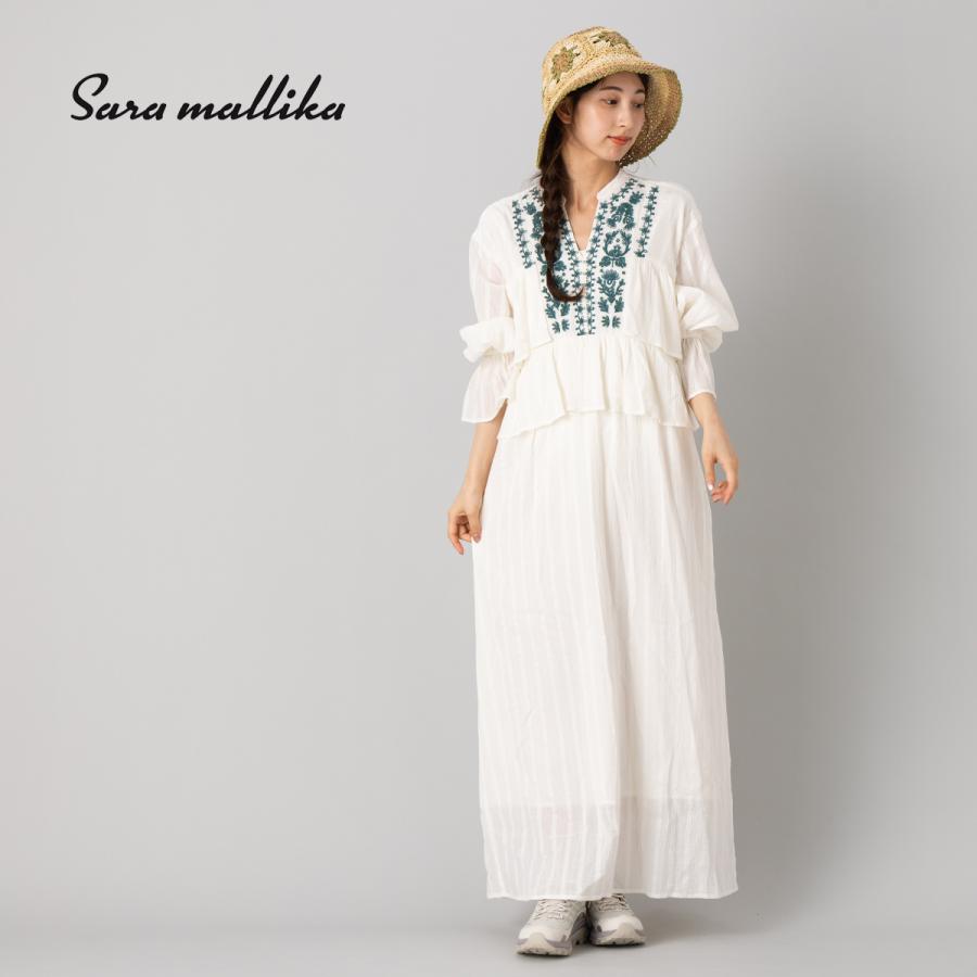 sara mallika（サラ マリカ） コットン ジャガード コード エンブロイ