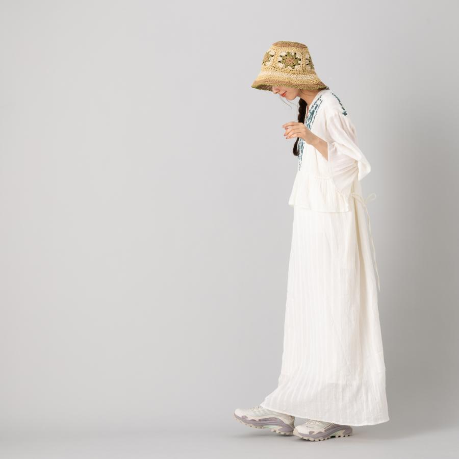 sara mallika（サラ マリカ） コットン ジャガード コード エンブロイ